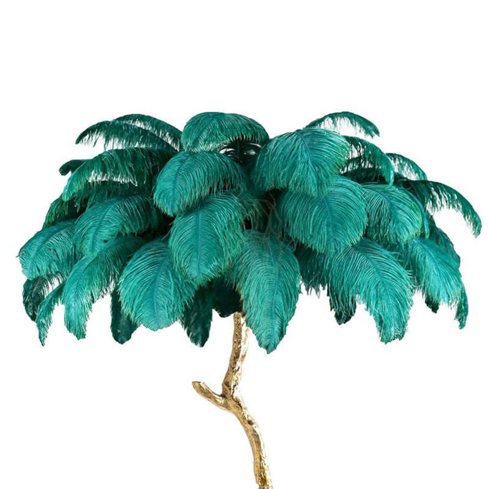 O'Moore Nordic Luxury Unique Ostrich Feather Floor Lamp/Table Lamp - Neutral Decor
