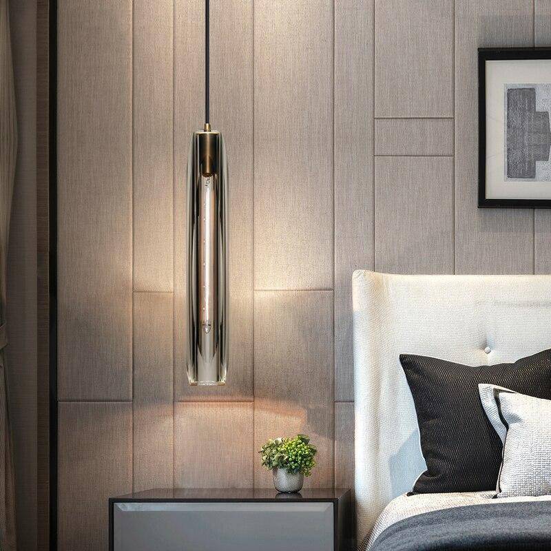 Arisha Brass Designer LED Glass Pendant Lamp - Neutral Decor