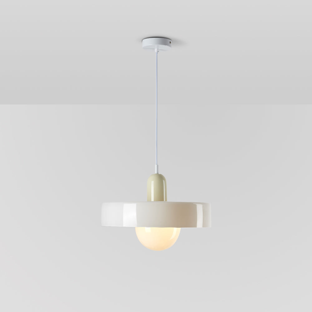 Valentina Vintage LED Glass Pendant Light, Multicolor - Neutral Decor