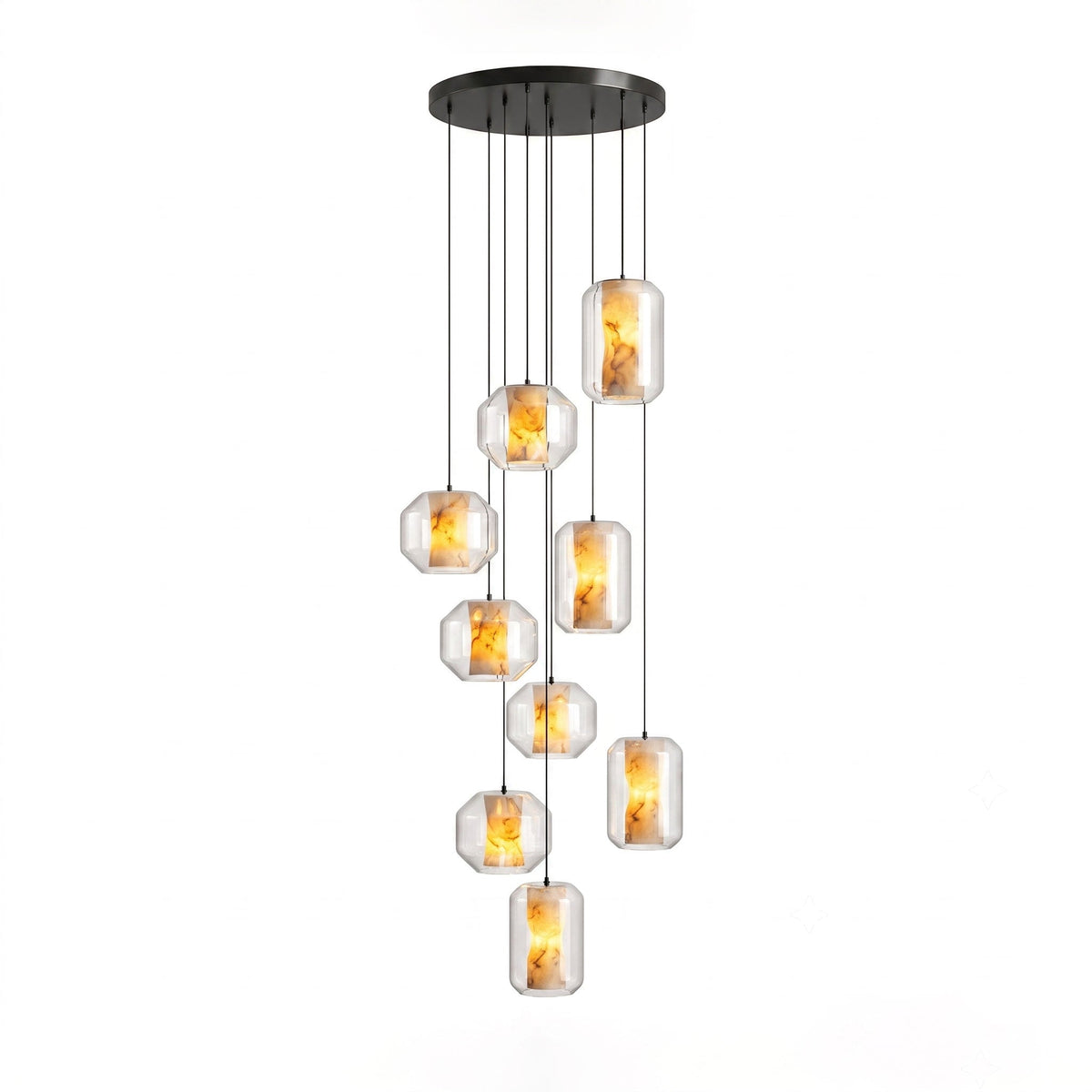 Edenborne Alabaster Glass Cylinder Pendant Light