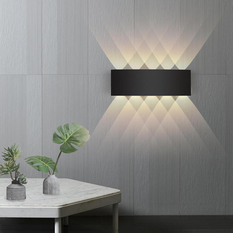 Ray Modern Rectangular Outdoor Wall Lamp Water-Wave - Neutral Decor