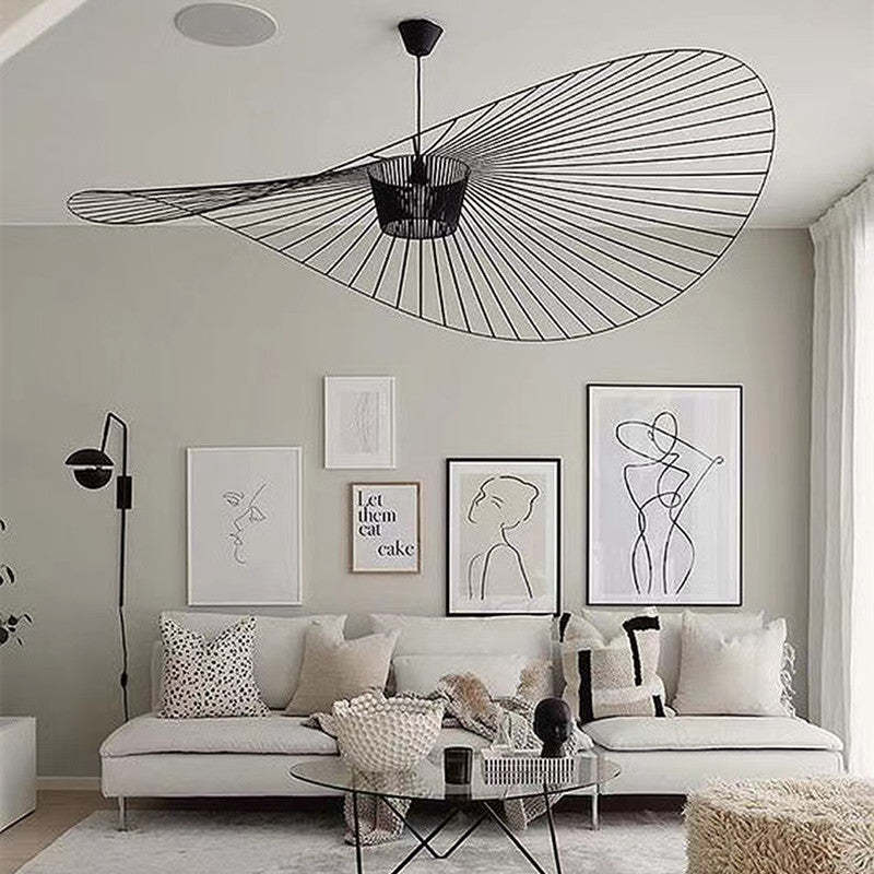 Ritta Modern Flower Fabric Pendant Light - Neutral Decor