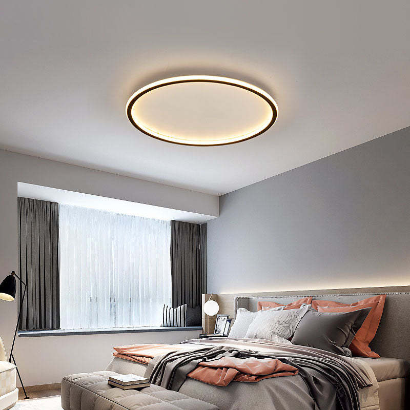 Quasso Flush Mount Ceiling Light Modern LED Round - Neutral Decor