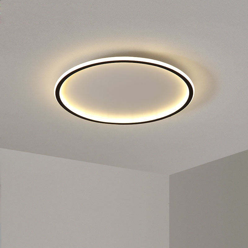Quasso Flush Mount Ceiling Light Modern LED Round - Neutral Decor