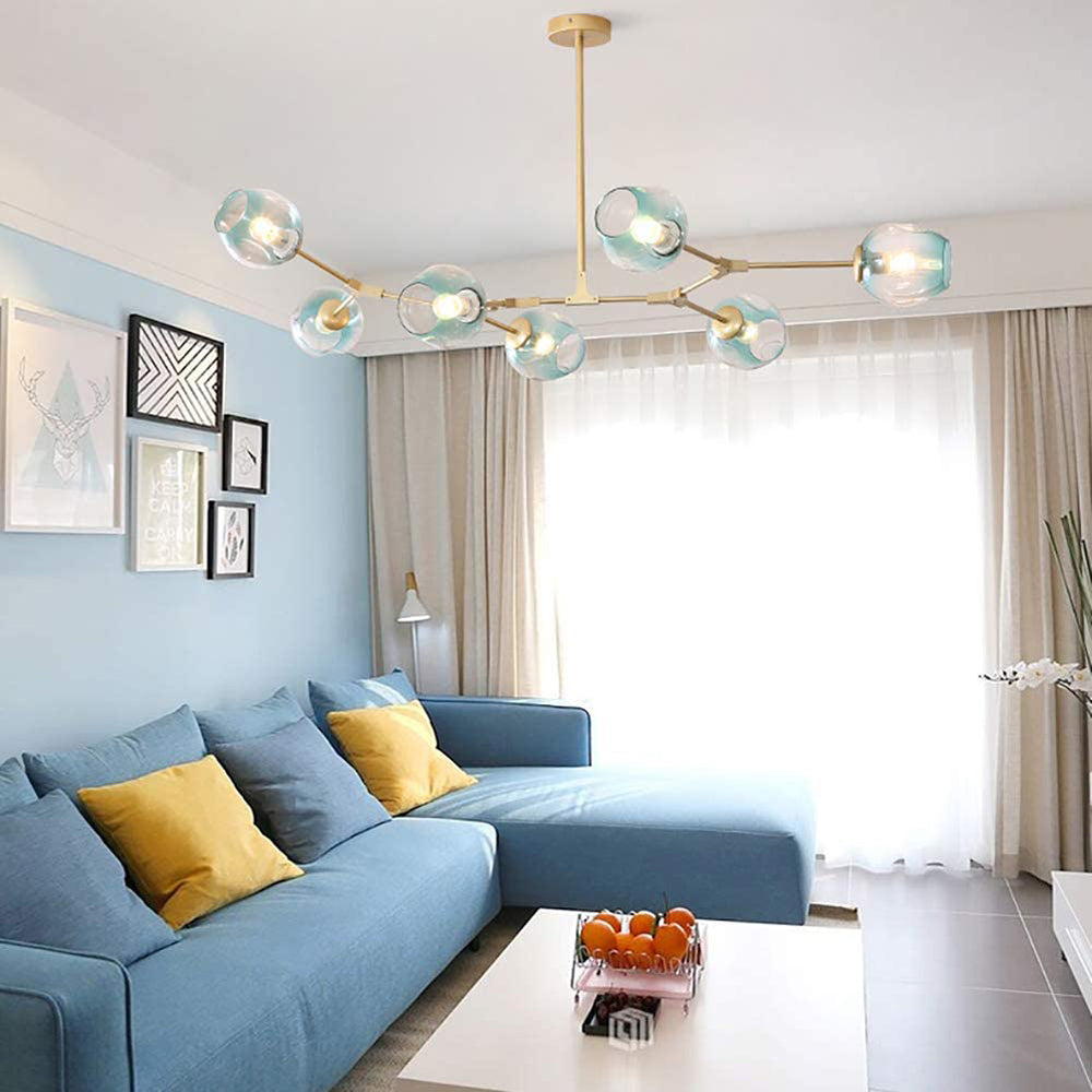 Valentina Nordic Modern Glass Pendant Light Bubble - Neutral Decor