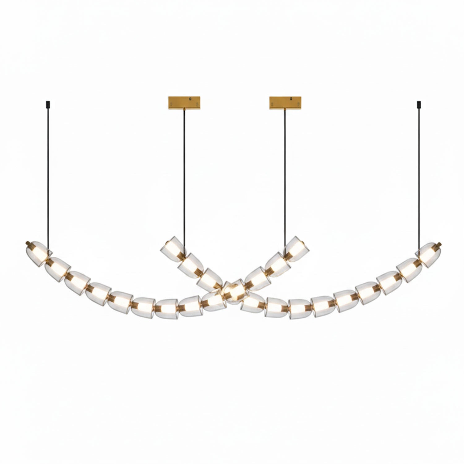 Nexus Gold Crystal Chandelier