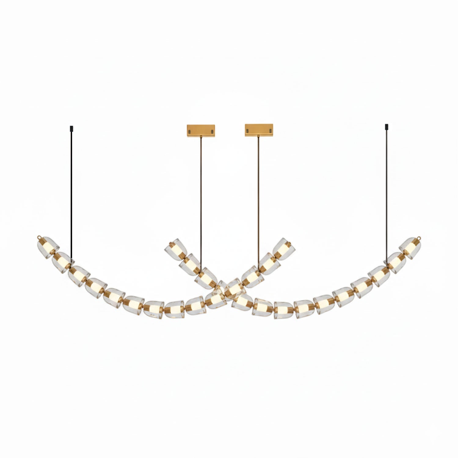Nexus Gold Crystal Chandelier