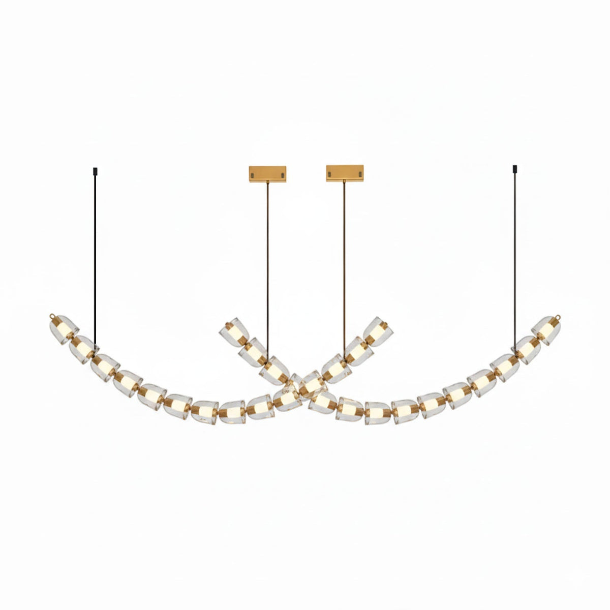Nexus Gold Crystal Chandelier
