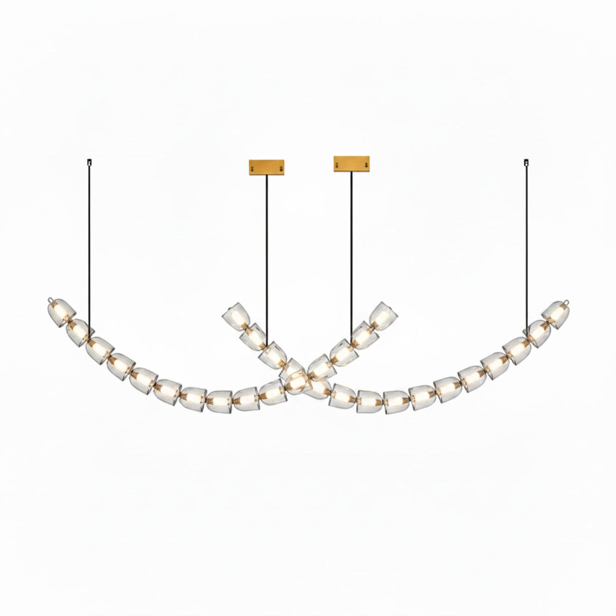 Nexus Gold Crystal Chandelier