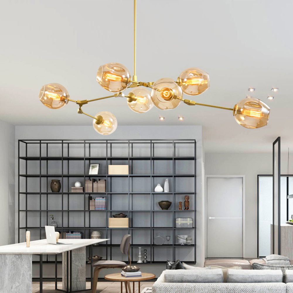 Valentina Nordic Modern Glass Pendant Light Bubble - Neutral Decor