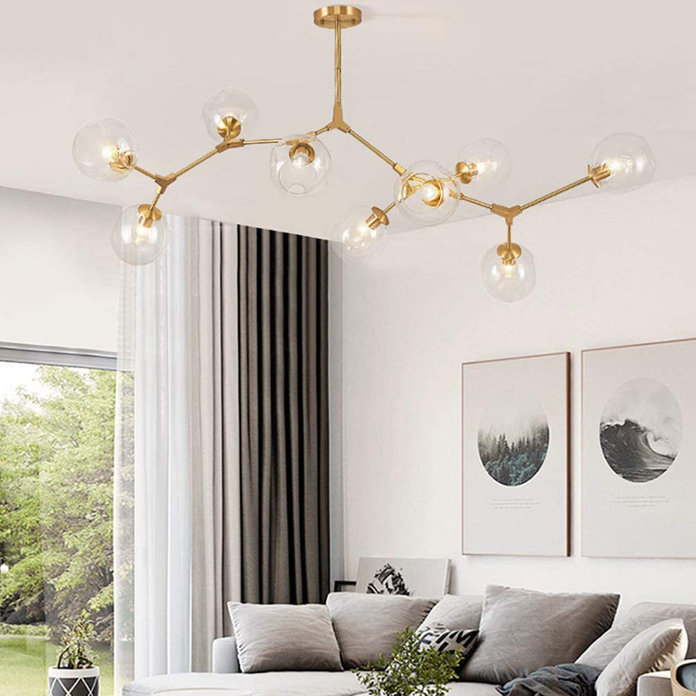 Valentina Nordic Modern Glass Pendant Light Bubble - Neutral Decor