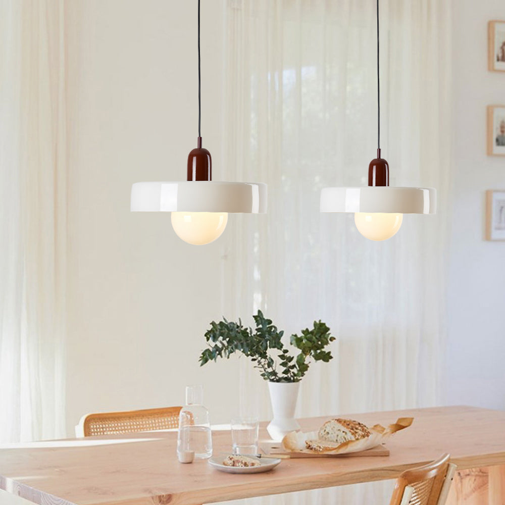 Valentina Vintage LED Glass Pendant Light, Multicolor - Neutral Decor