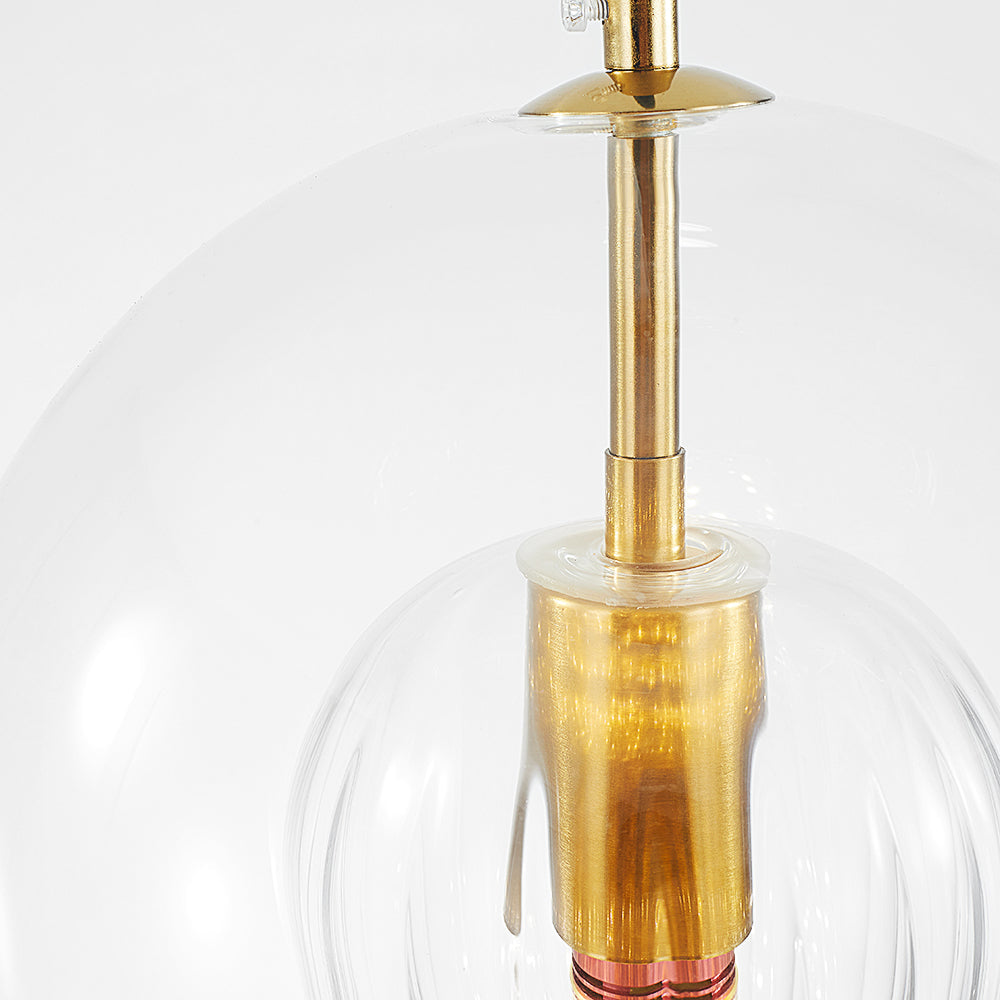 June Glass Globe Pendant Light Clear &Amber - Neutral Decor