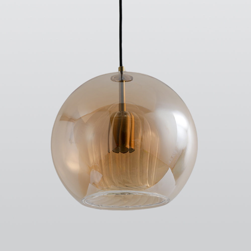 Valentina Nordic Glass Globe Pendant Light Bedroom - Neutral Decor