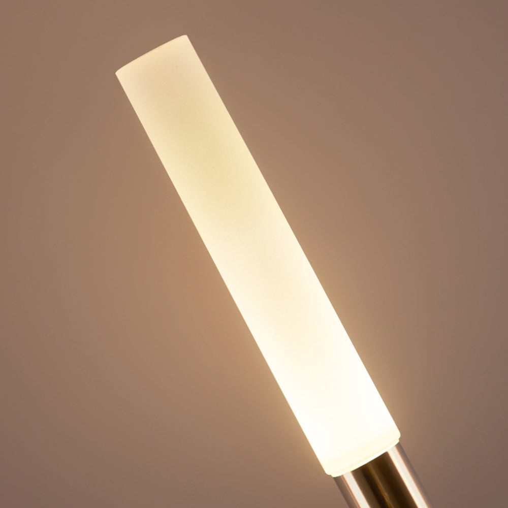 Ray Modern Reed Solar Outdoor Post Light - Neutral Decor