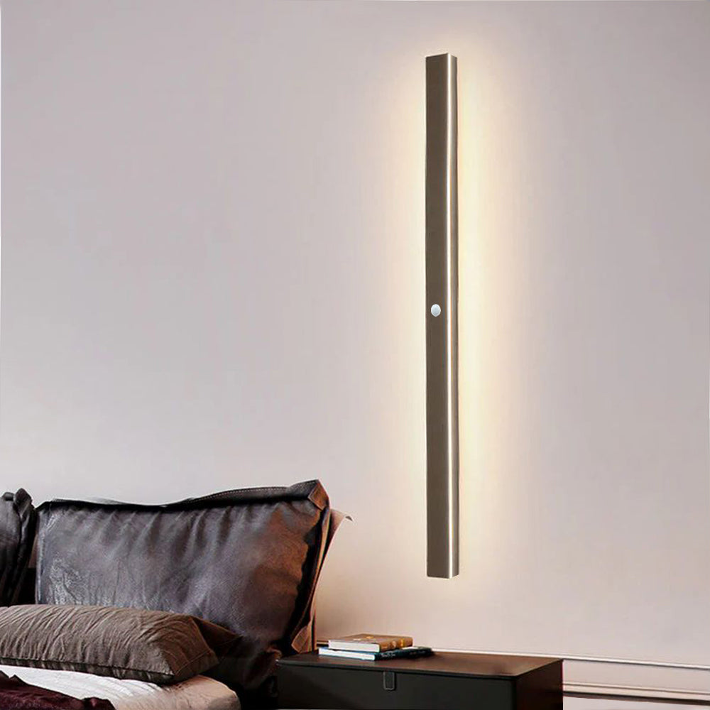 Arisha Sleek Minimalist Rimless Linear Outdoor Wall Light - Neutral Decor