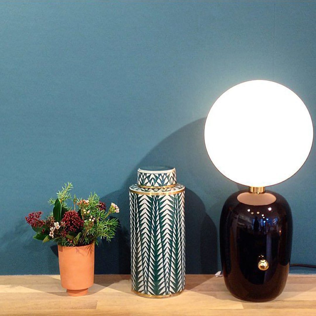 Nyxen Glass Industrial Table Lamp