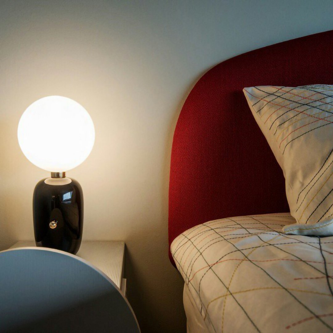 Nyxen Glass Industrial Table Lamp