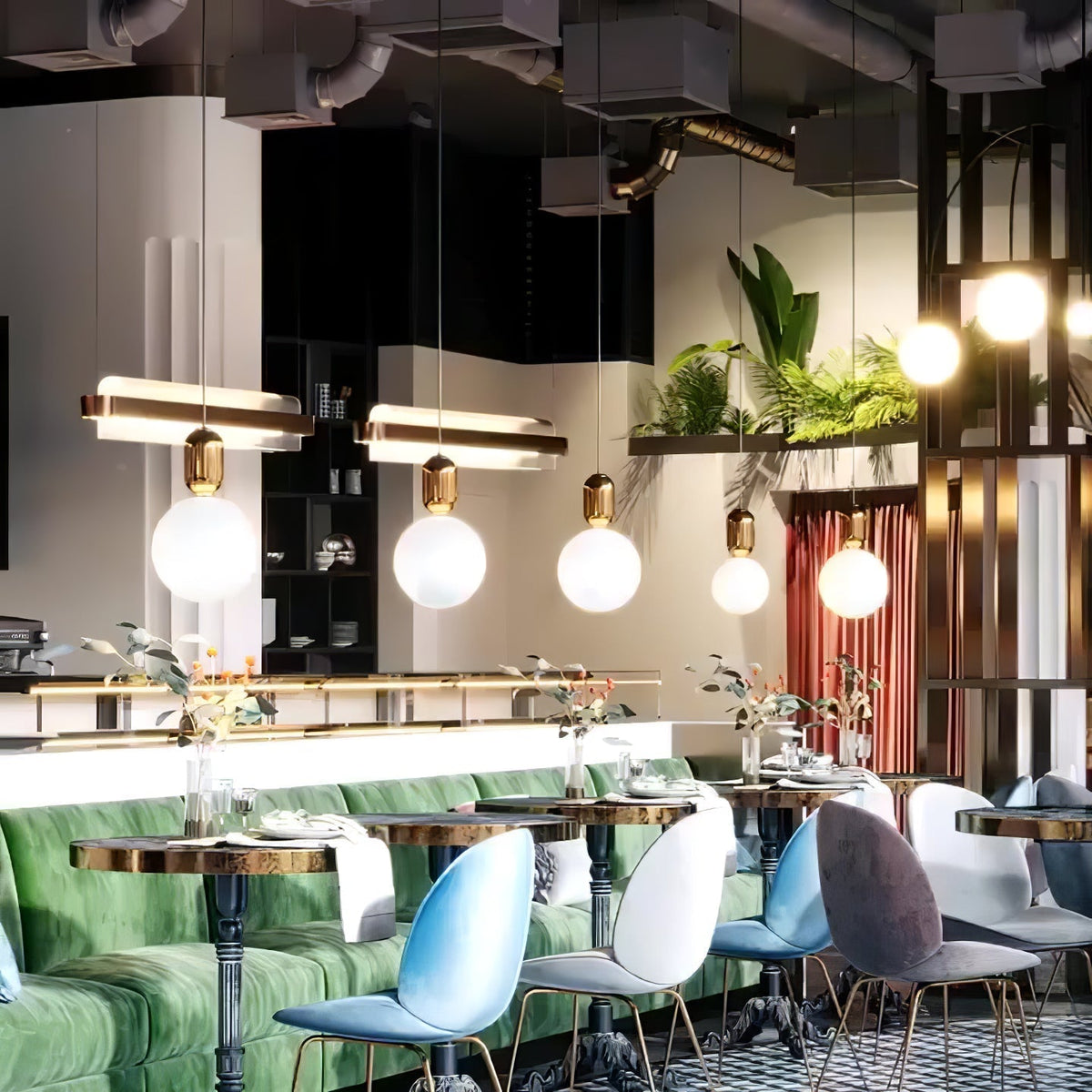 Carter Modern Glass Pendant Light