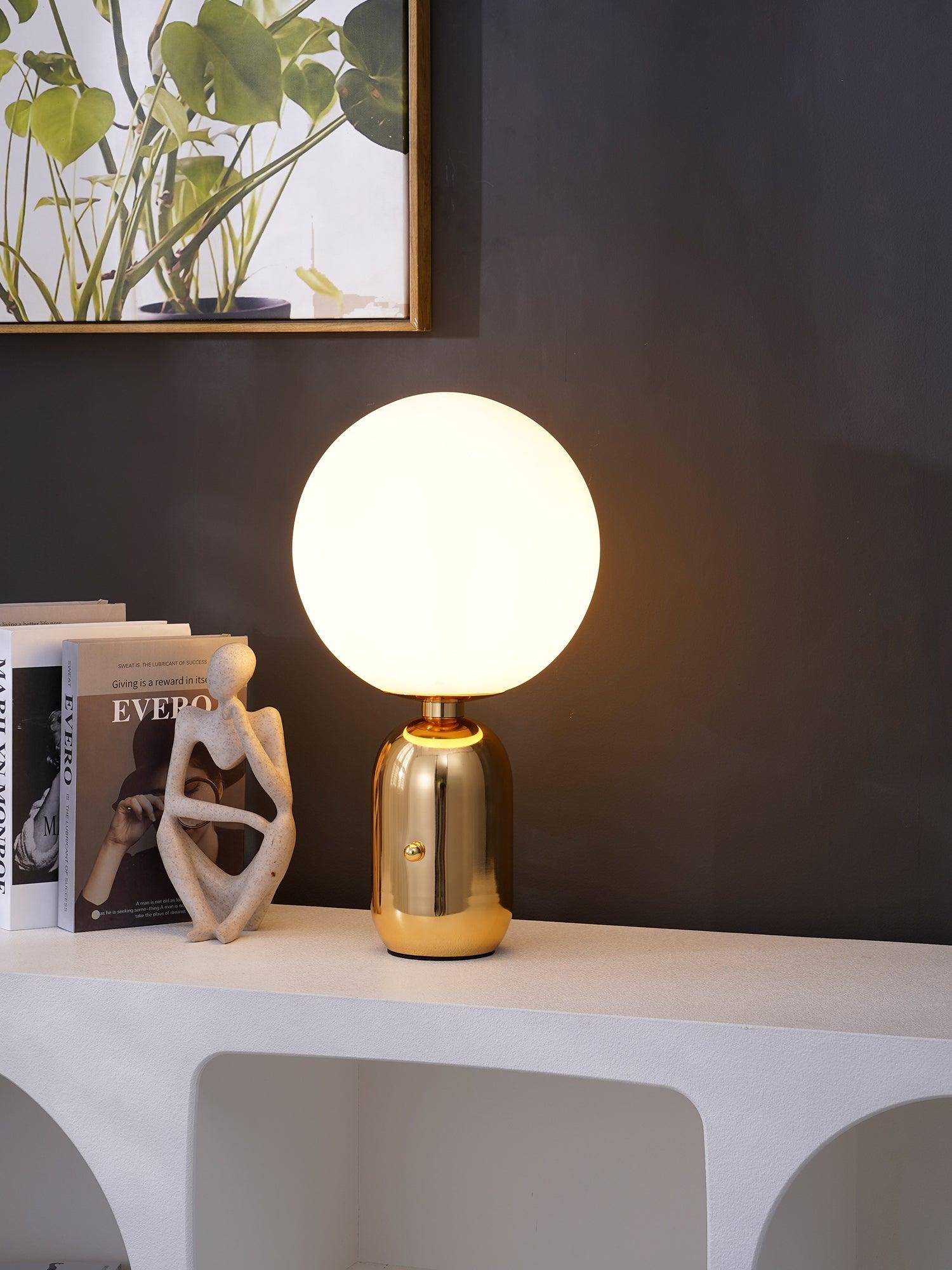 Nyxen Glass Industrial Table Lamp