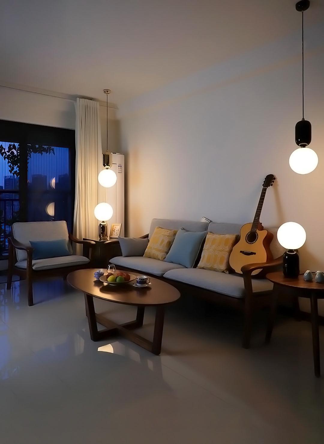 Nyxen Glass Industrial Table Lamp