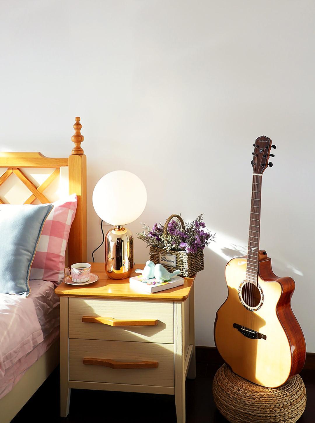 Nyxen Glass Industrial Table Lamp