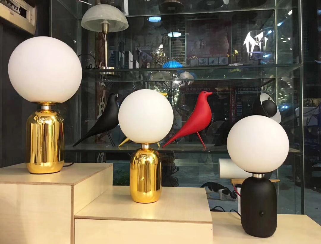 Nyxen Glass Industrial Table Lamp