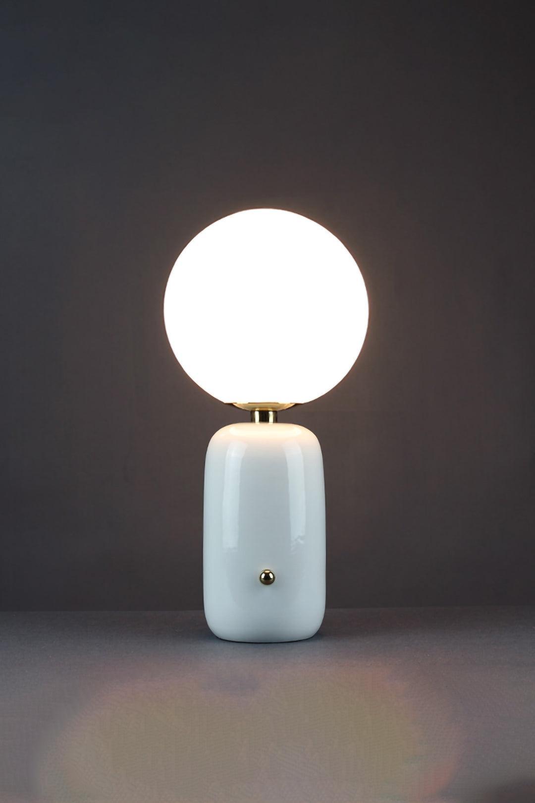 Nyxen Glass Industrial Table Lamp