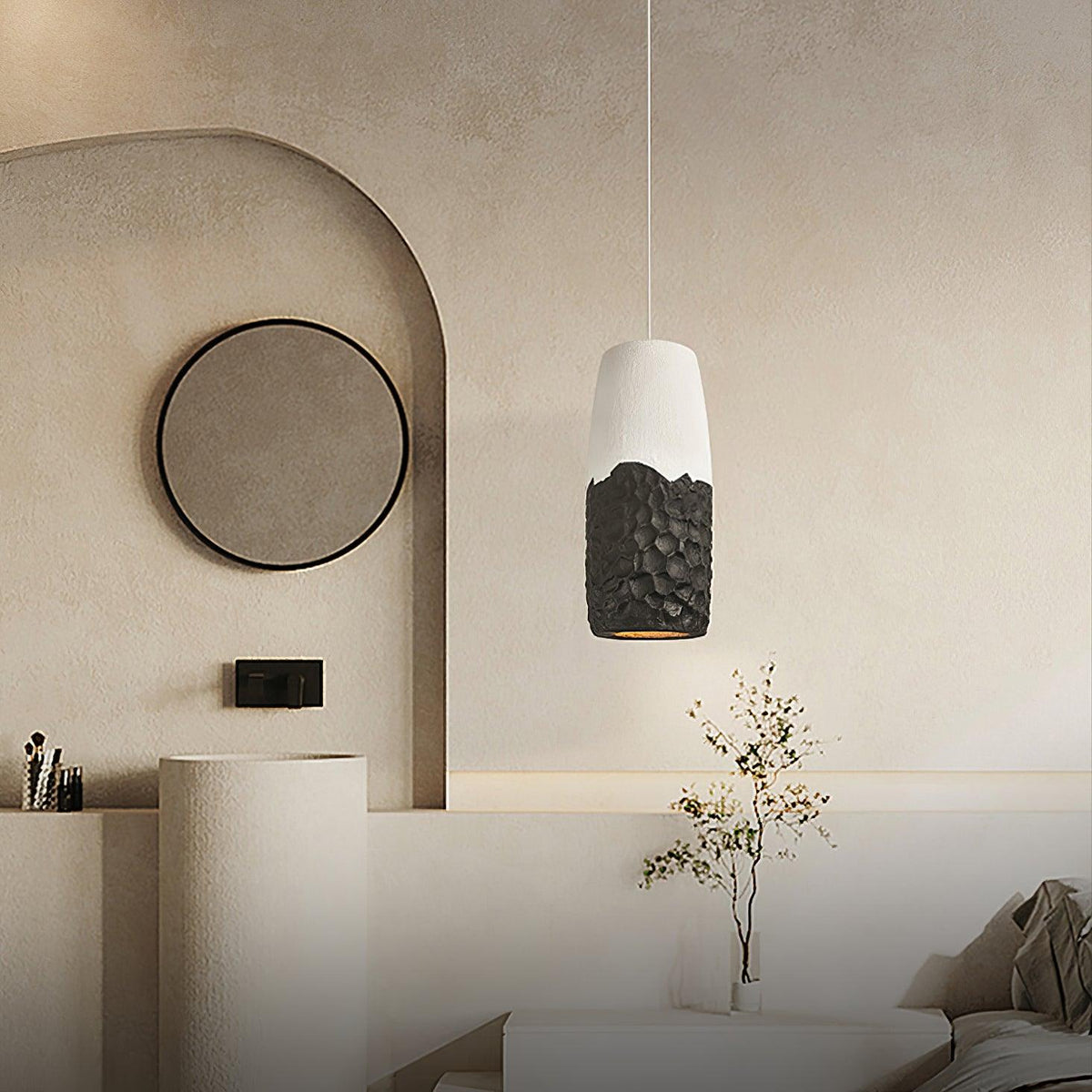 Orphaarae Modern Minimalist Plastic Pendant Lamp