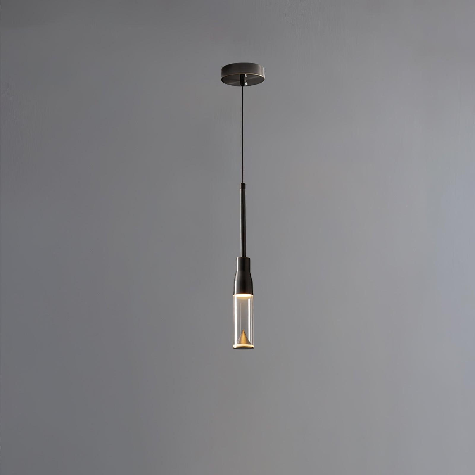 Lominex Pendant Lamp Acrylic Hat Plate Chrome Modern
