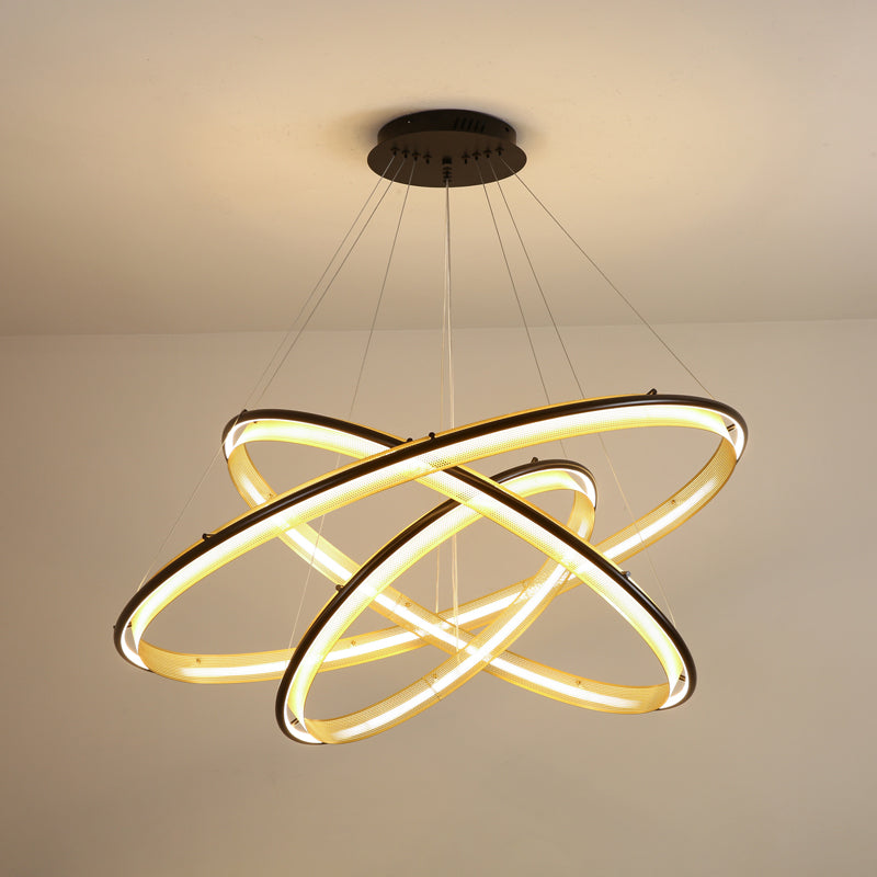 Erveliel Modern Minimalist LED Round Chandelier