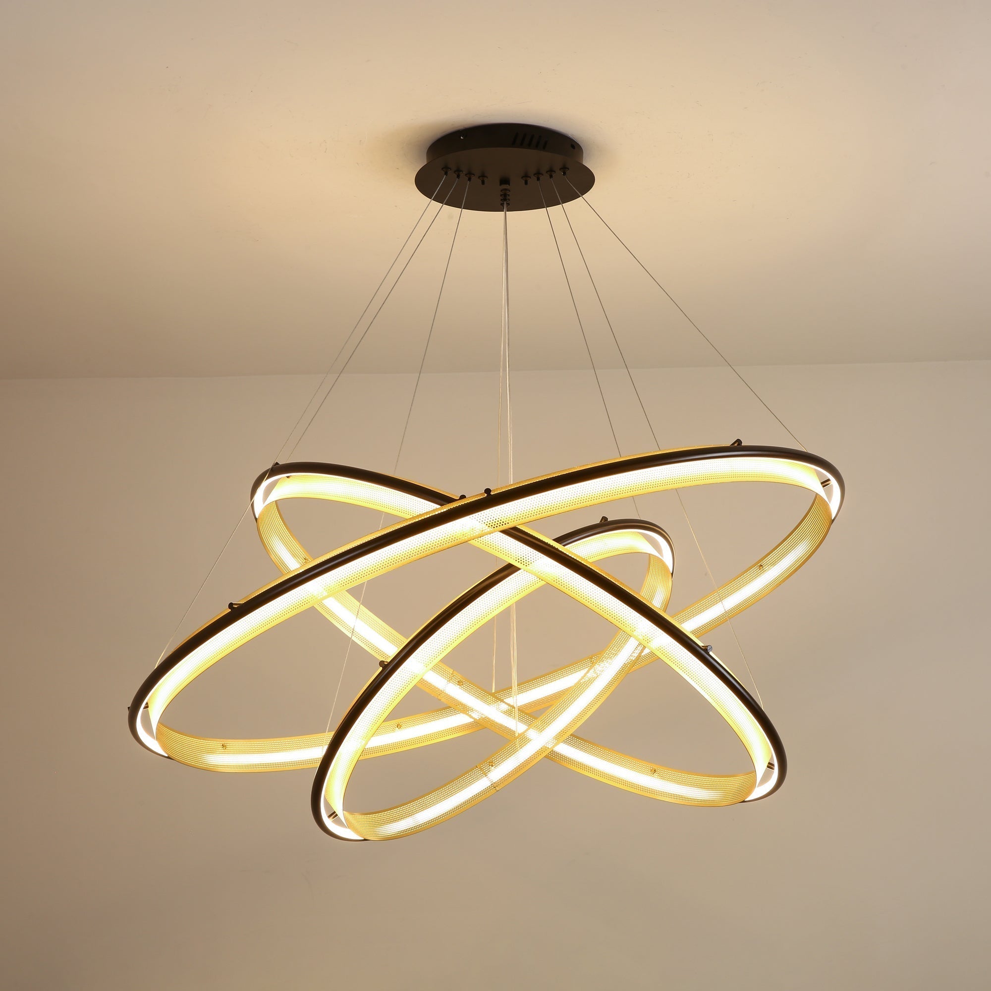 Erveliel Modern Minimalist LED Round Chandelier