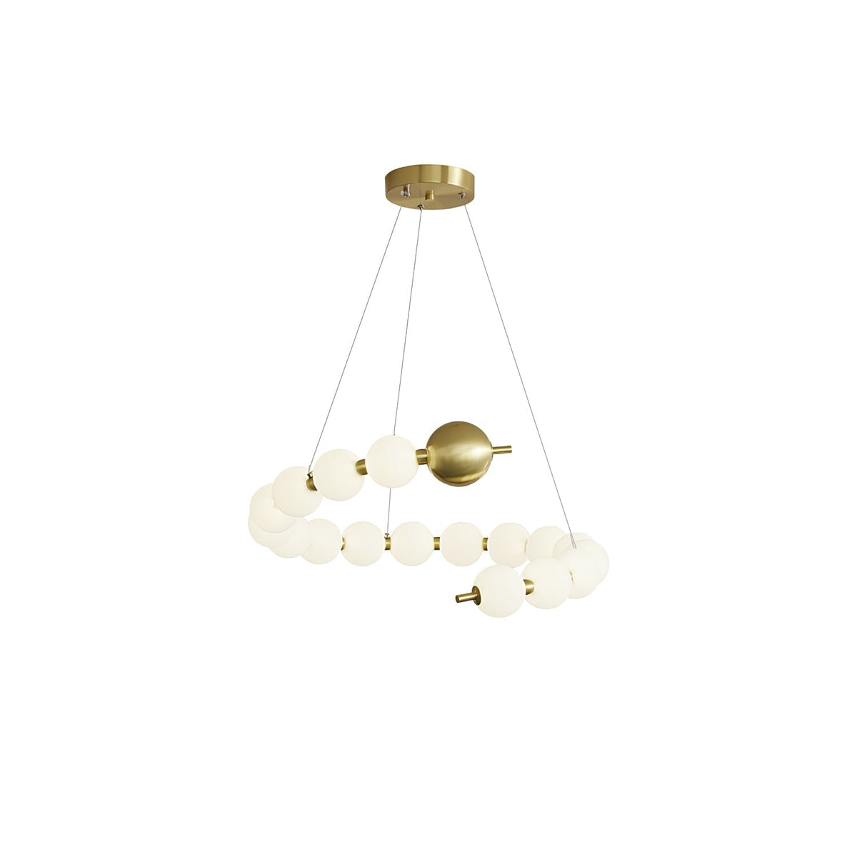 Hevrin Elegance Art Pearls Plastic Chandelier