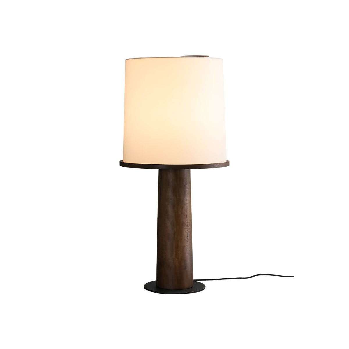 Rinirielle Wood Fabric Contemporary Table Lamp