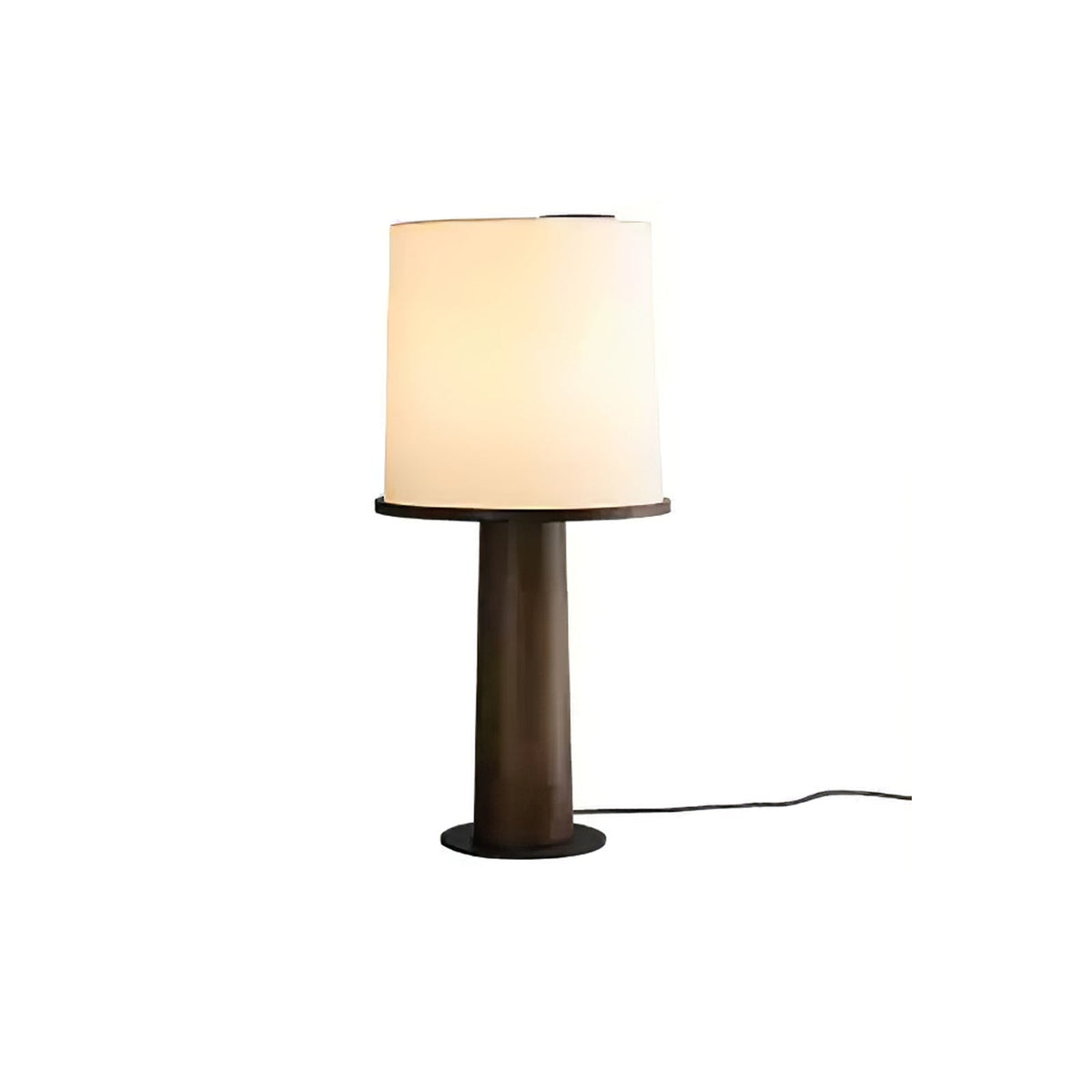 Rinirielle Wood Fabric Contemporary Table Lamp