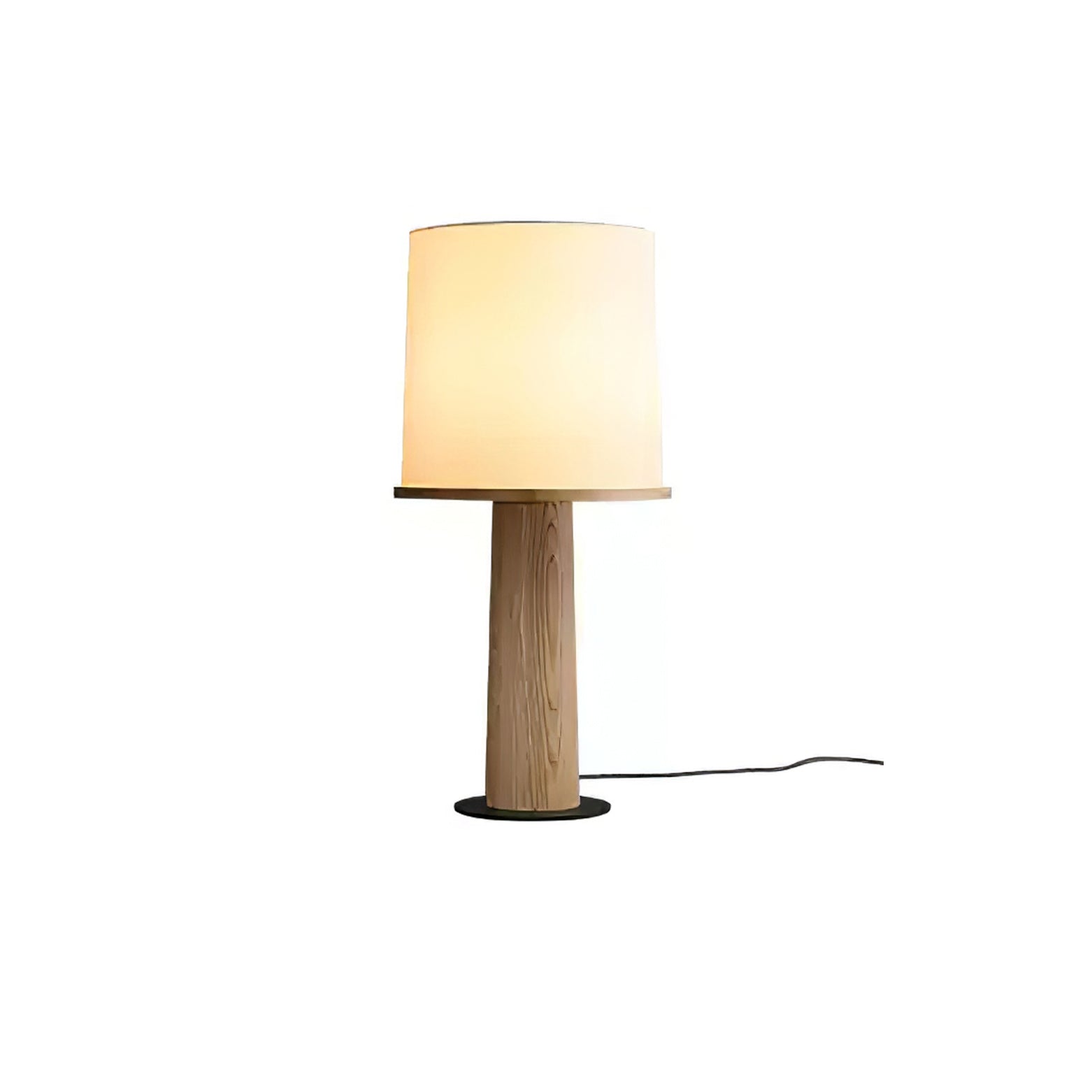 Rinirielle Wood Fabric Contemporary Table Lamp