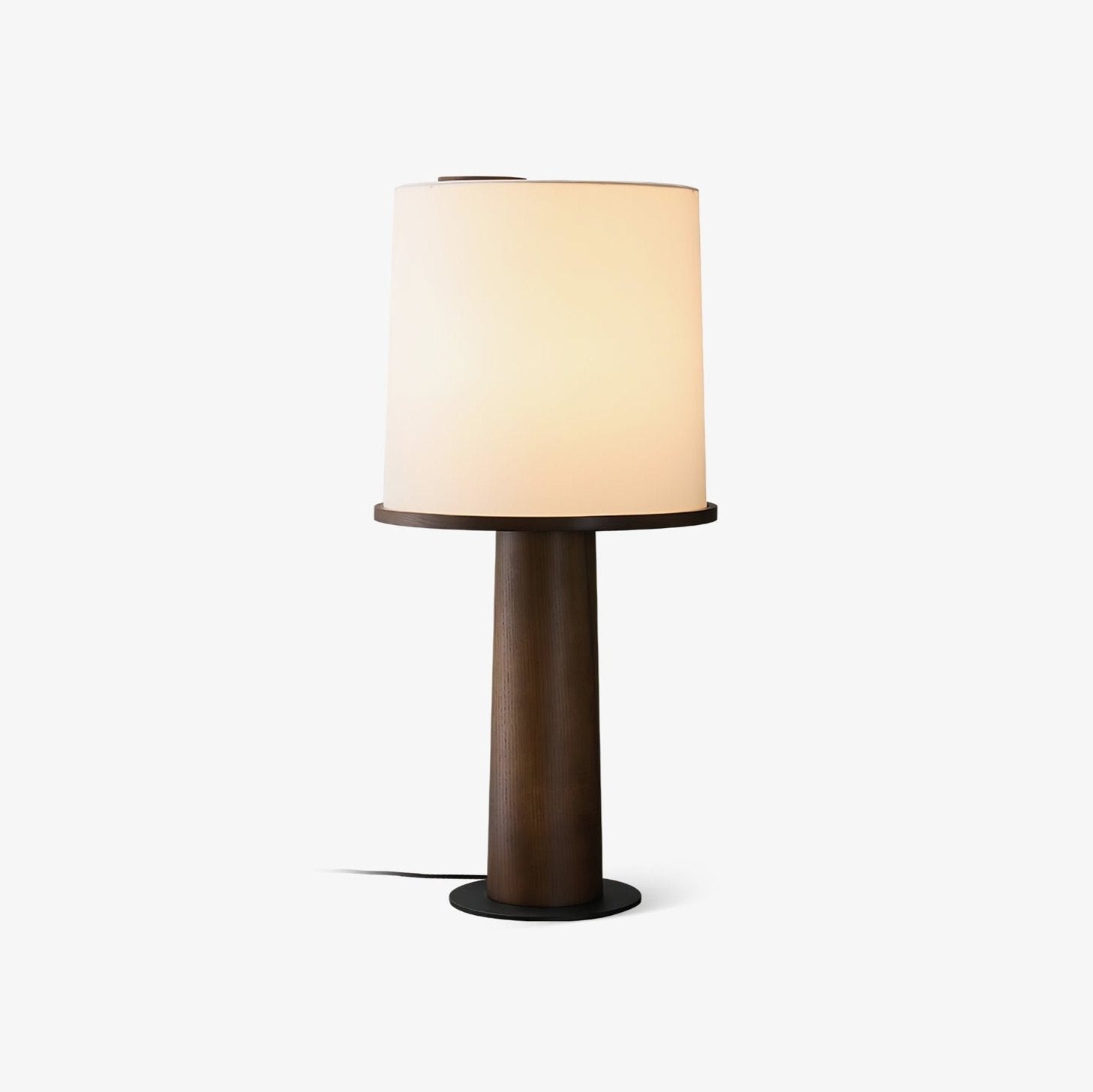 Rinirielle Wood Fabric Contemporary Table Lamp