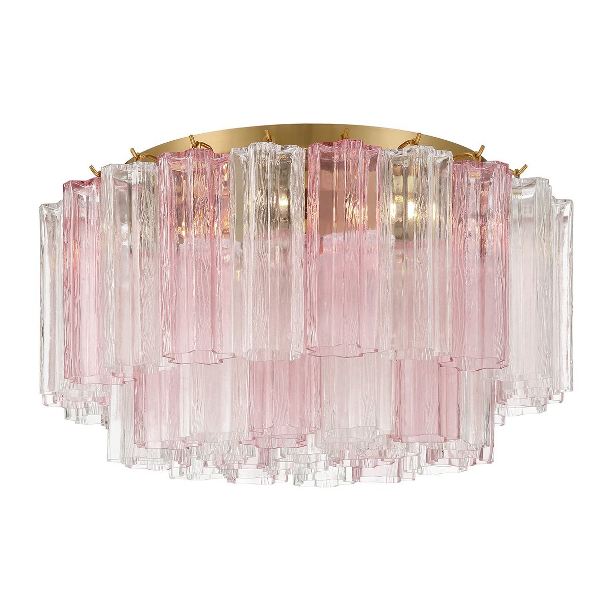 Eiruaya Ceiling Lamp Glass Tube Layered Amber