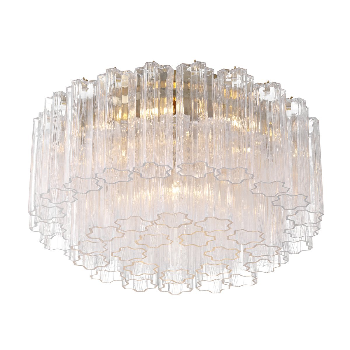 Eiruaya Ceiling Lamp Glass Tube Layered Amber