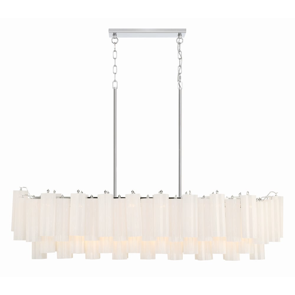 Eiriseon Linear Chandelier Glass Tube Tiered Amber