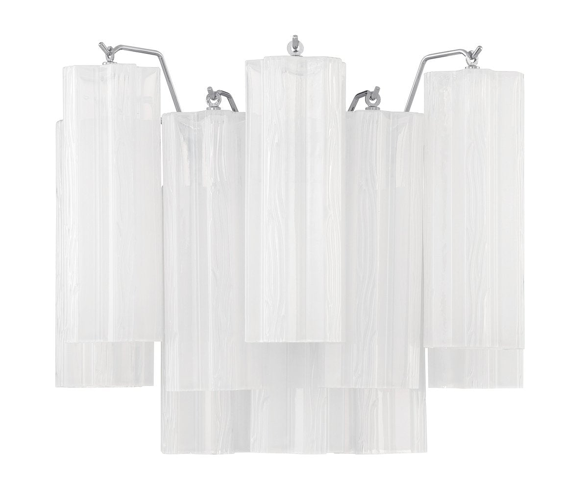 Ravo Wall Light Tronchi Glass Tube Tiered Amber Modern