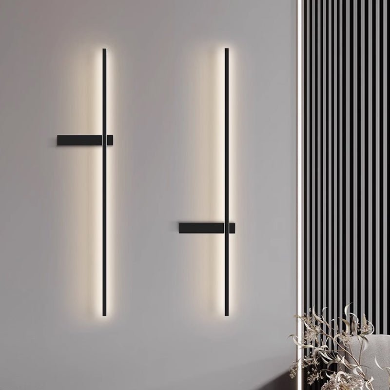 Mesv Linear Rechargeable Black Wall Lamp