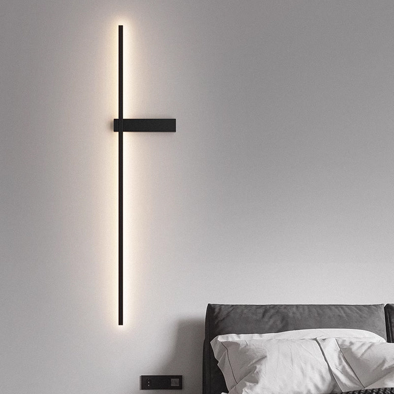 Mesv Linear Rechargeable Black Wall Lamp