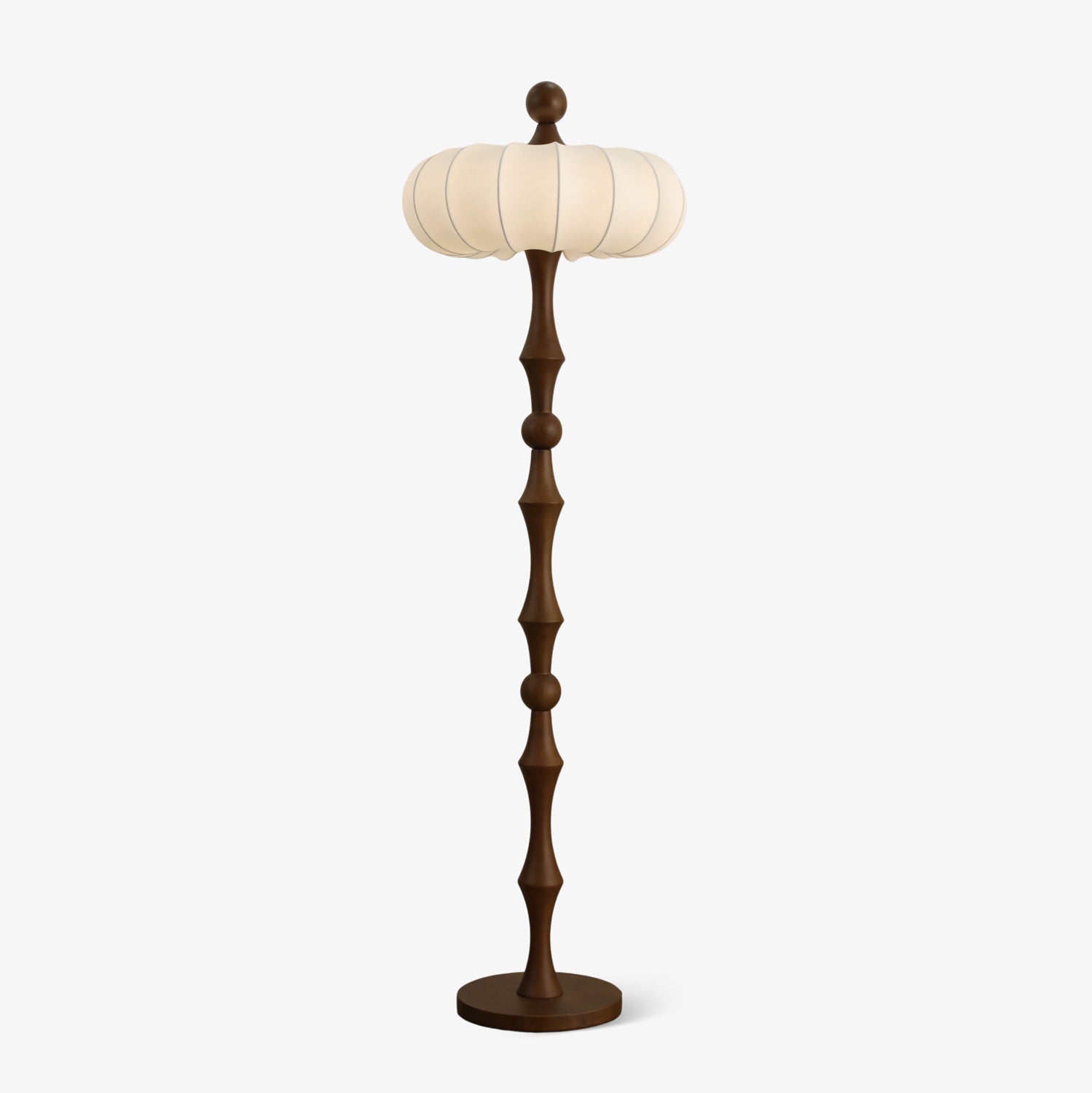 Sylirira Wood Silk Floor Lamp