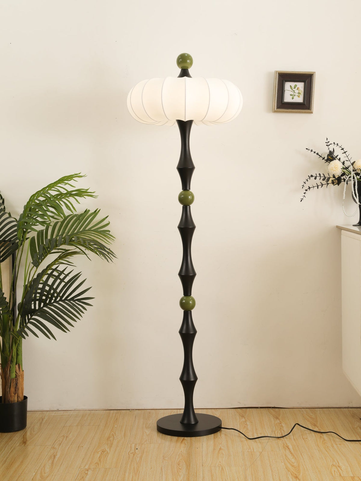 Sylirira Wood Silk Floor Lamp