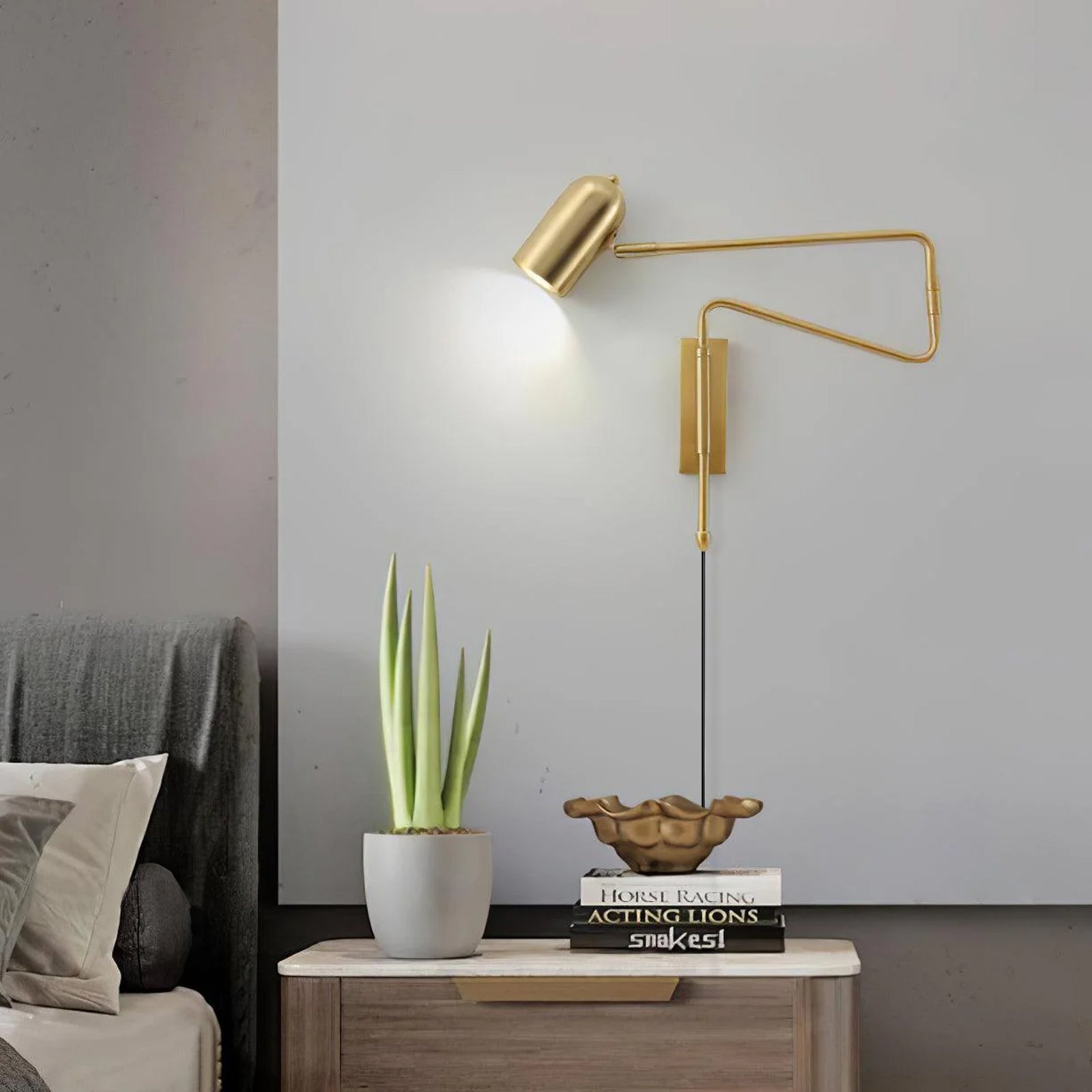 Ivar Adjustable Arm Plug In Wall Lamp - Neutral Decor