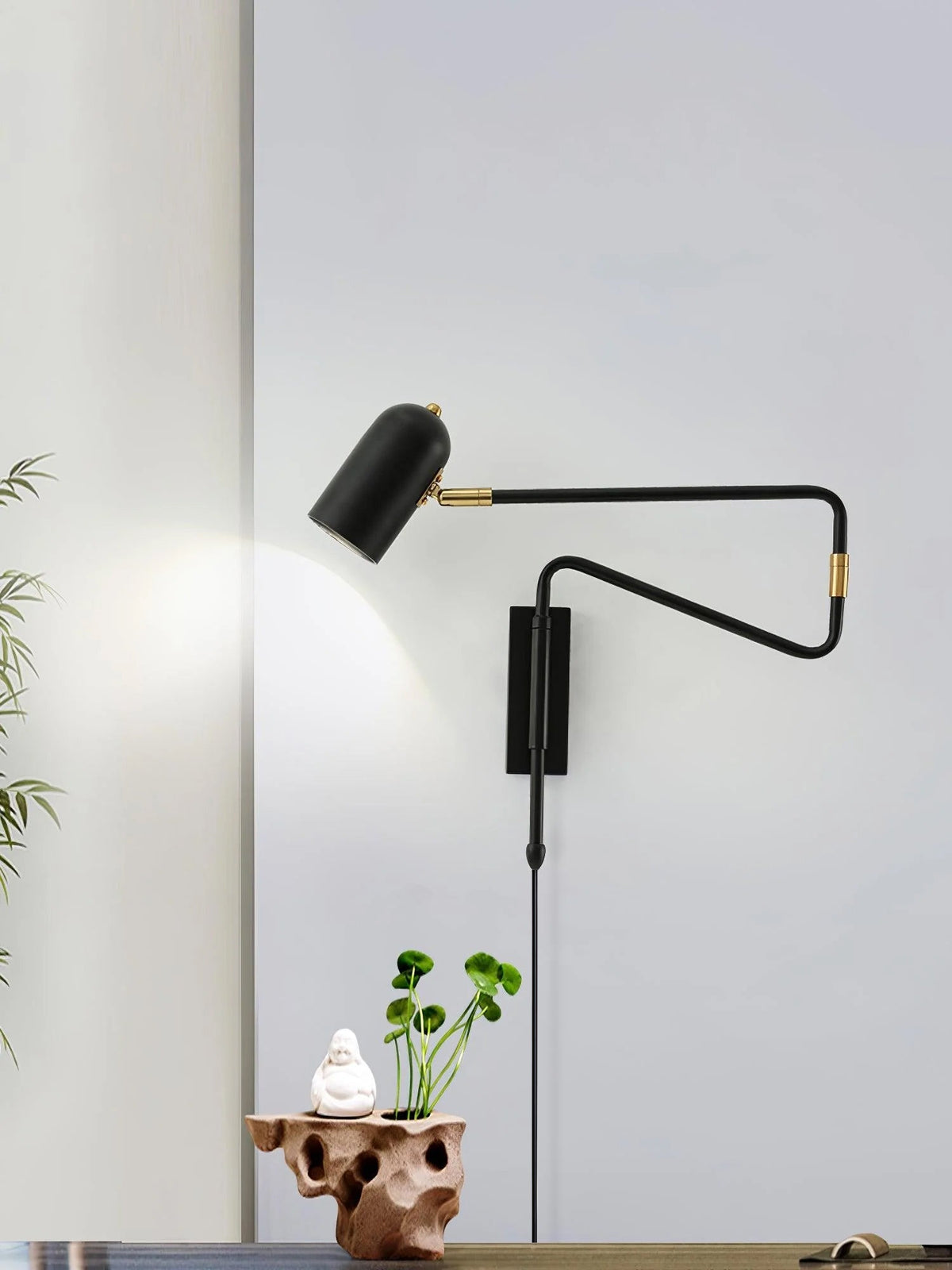Havengrove Adjustable Arm Plug In Indoor Wall Light