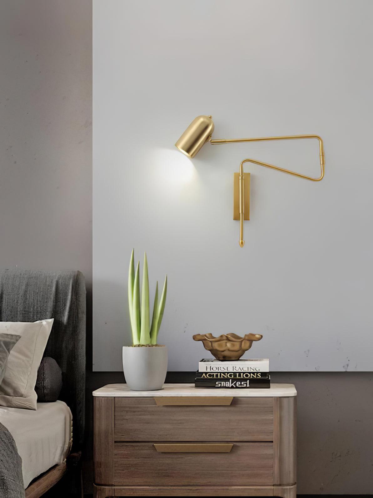 Nox Adjustable Arm Plug In Wall Lamp