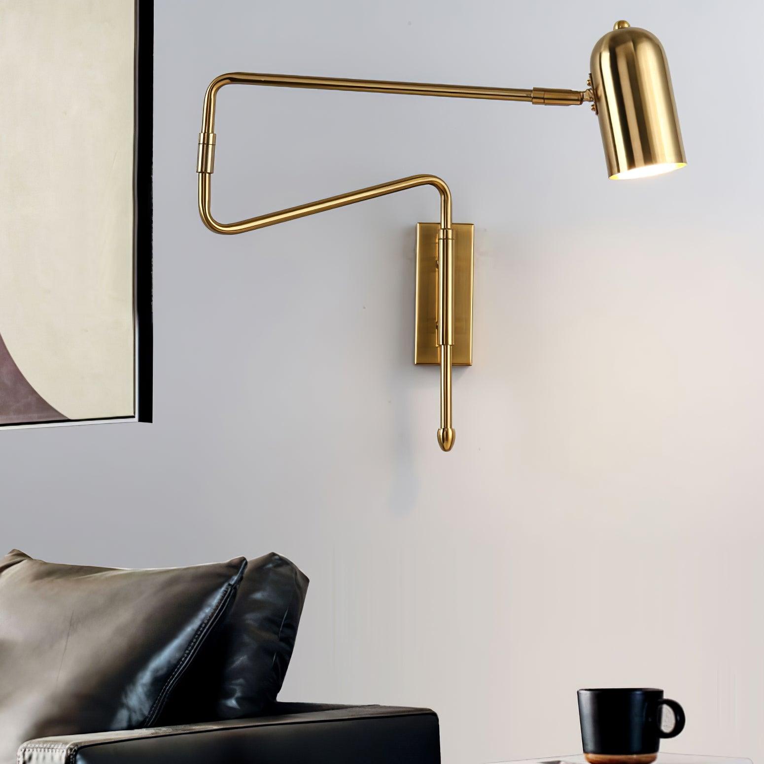 Nox Adjustable Arm Plug In Wall Lamp