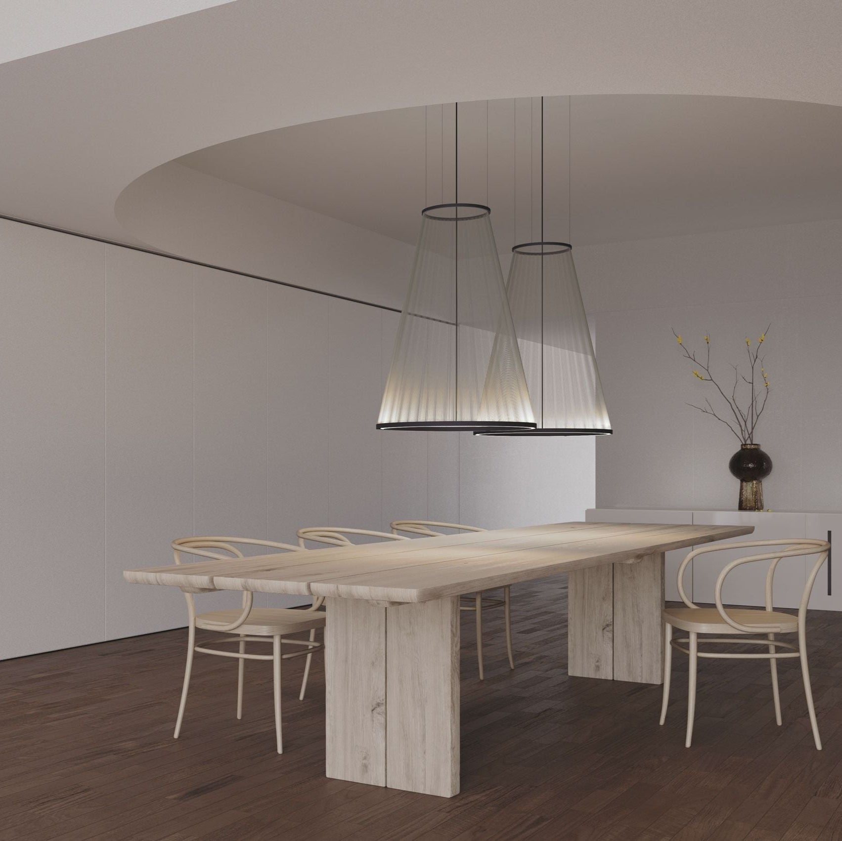 Cone Minimalist Aluminum Pendant Light - Neutral Decor